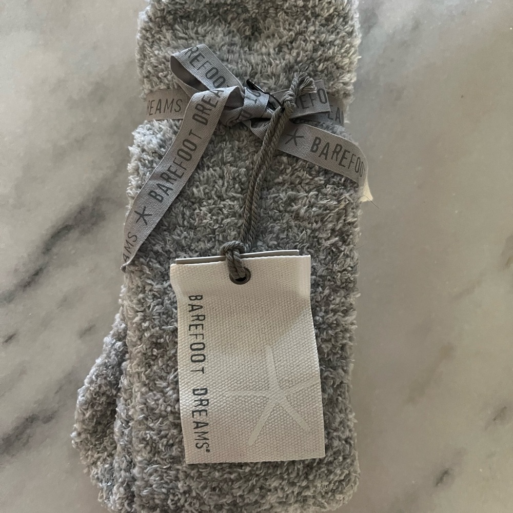 Barefoot Dreams Soft Gray Socks